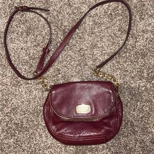 Michael kors crossbody, maroon or burgundy in color